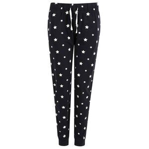 SF Womens/Ladies Stars Lounge Pants / Navy/White